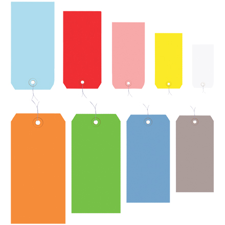 13 Pt. Shipping Tags - Colors Pre-Wired